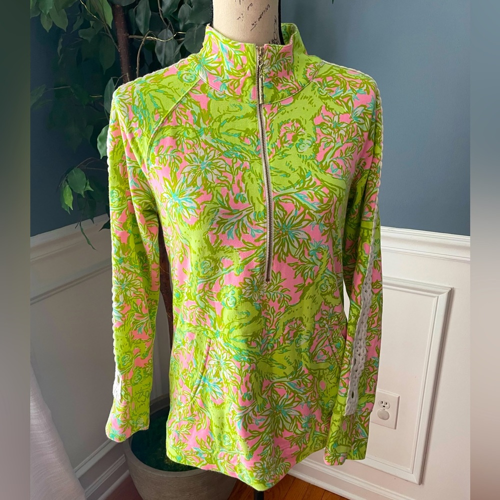 Lilly Pulitzer Skipper Lace Popover- Chimply Chic